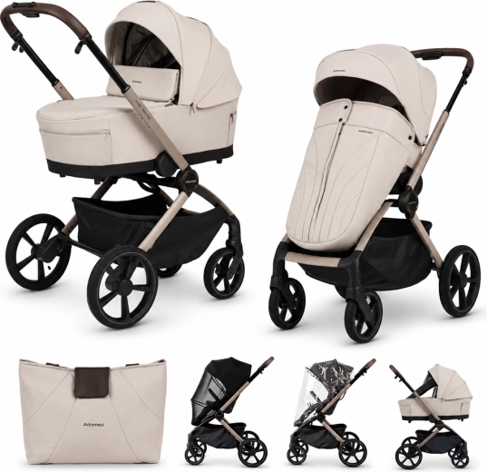 Cochecito combinado Adamex Como natura beige 2 en 1