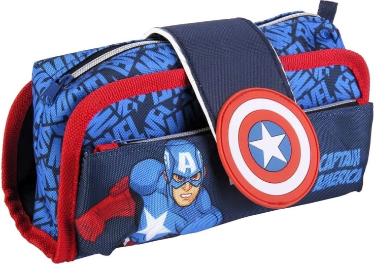 Estuche Avengers Captain America con cierre de velcro