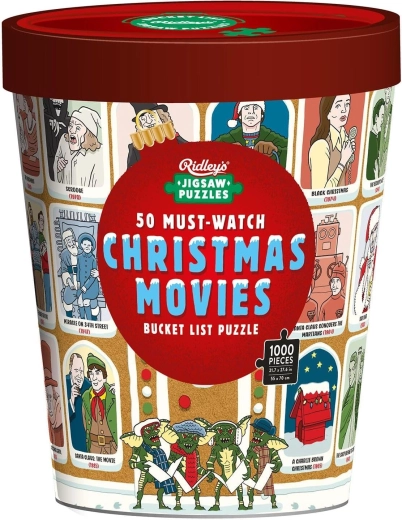 Ridley's Games Puzzle Bucket List: 50 películas navideñas que debes ver, 1000 piezas