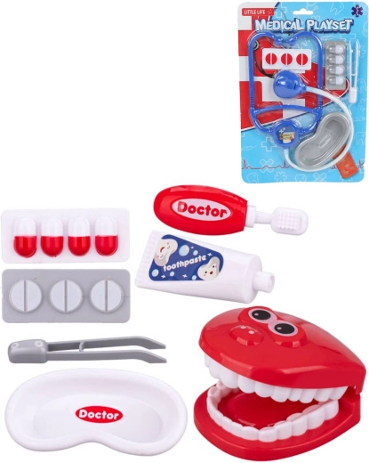Set de médico infantil con accesorios dentales