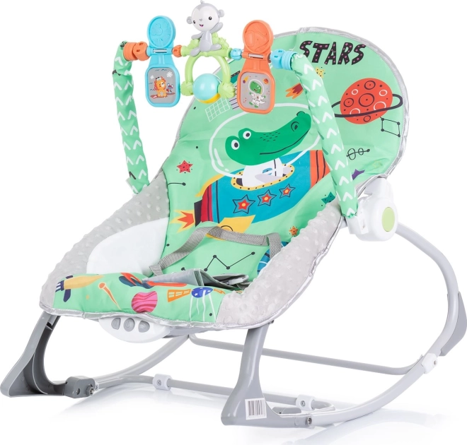 Hamaca vibratoria para bebés 2 en 1 Baby Spa Green