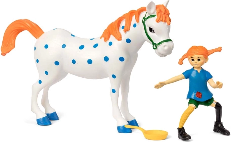 Pippi, el caballo Alfonso y una sartén en un solo set