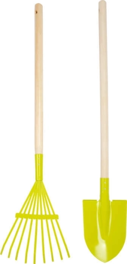 Herramientas resistentes con mangos de madera