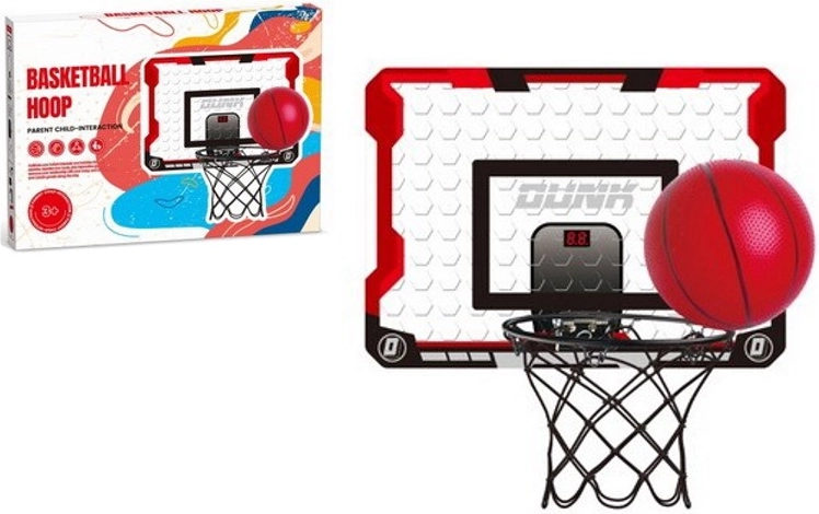 Tablero de baloncesto infantil con soporte y balón