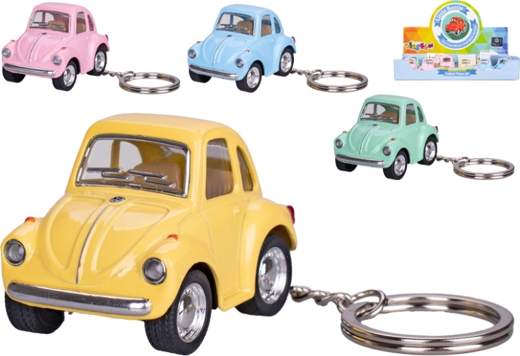 Llavero Kinsfun Volkswagen Beetle con función de retroceso