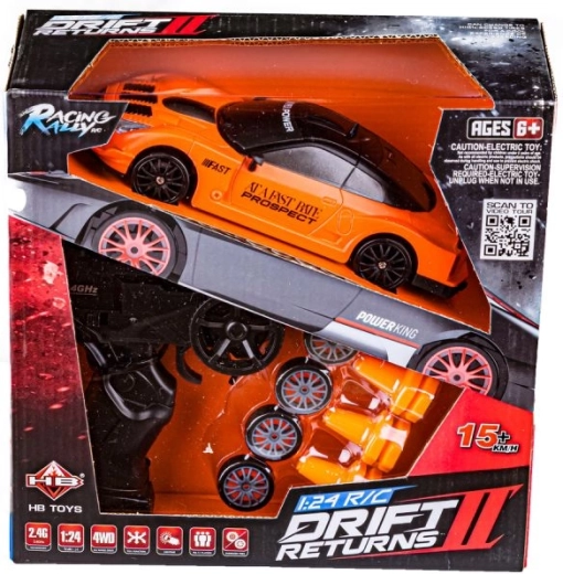 Chasis 4WD y neumáticos de drift para un derrape controlado