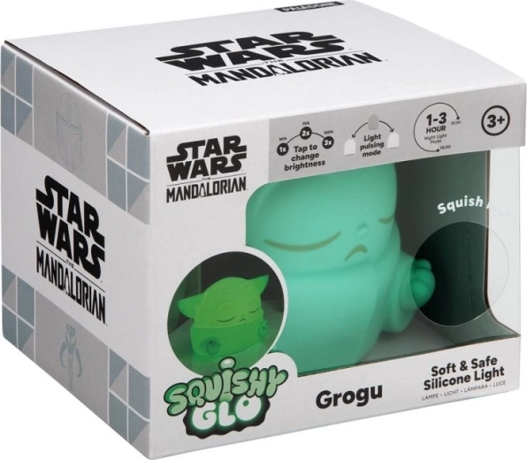 Luz nocturna Star Wars: The Mandalorian Grogu Squish & Glow - 1 unidad