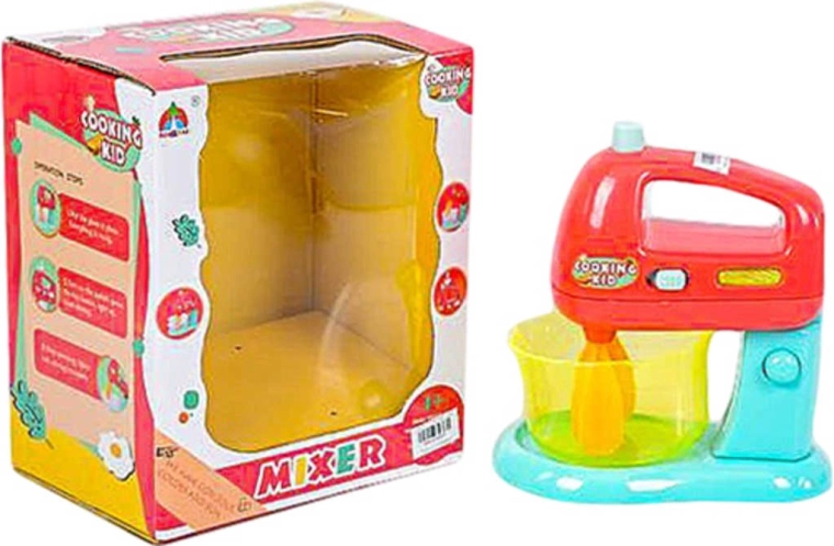 Batidora de cocina infantil con bol a pilas con luz y sonido