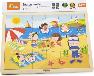 VIGA puzzle de madera verano – 24 piezas