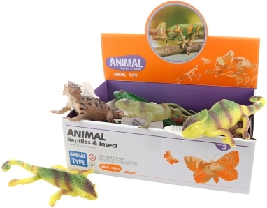 Lagartijas de goma para niños 15 cm – surtido de tipos