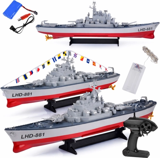 Barco de combate teledirigido LHD-881 a escala 1:390