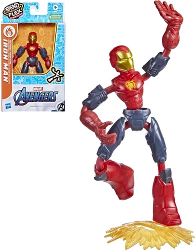 Avengers Bend and Flex Iron Man – figura de acción flexible 15 cm