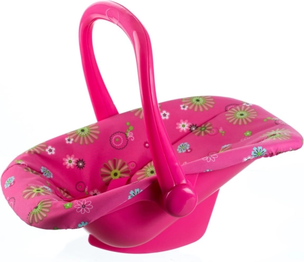 Portabebés y silla de auto Teddies para muñecas con funda floral