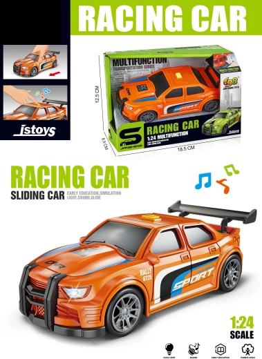 Coche de carreras con efectos 16 cm – naranja