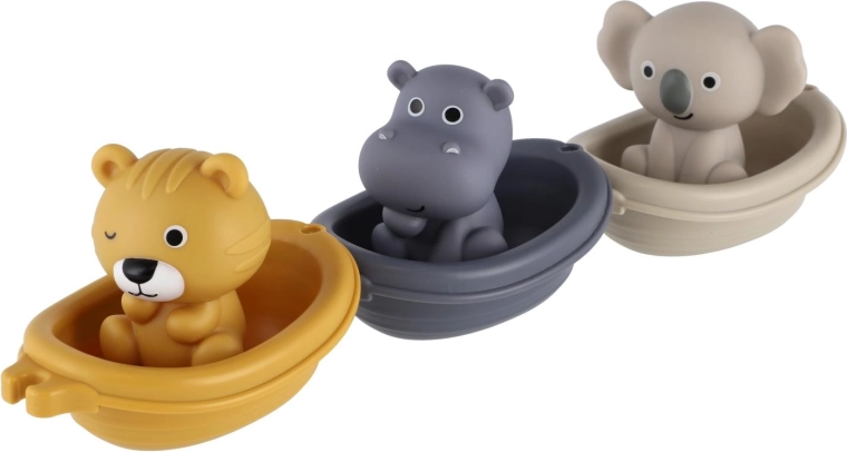 Barquitos flotantes con animalitos para disfrutar del baño