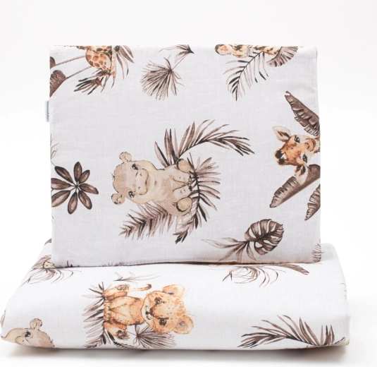 Set reversible para cochecito de algodón y velvet NEW BABY Safari