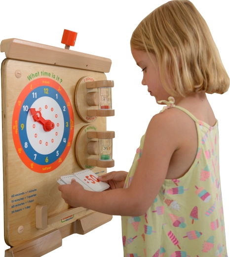 Pizarra educativa de pared Masterkidz para aprender la hora