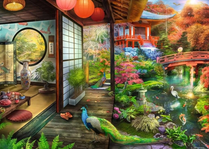 Puzzle RAVENSBURGER jardín japonés 1000 piezas