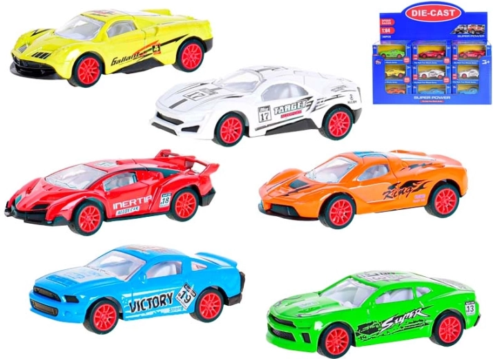 Coche deportivo metálico 1:64 con retroceso