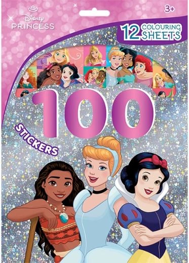 Princesas Disney – 100 pegatinas y para colorear