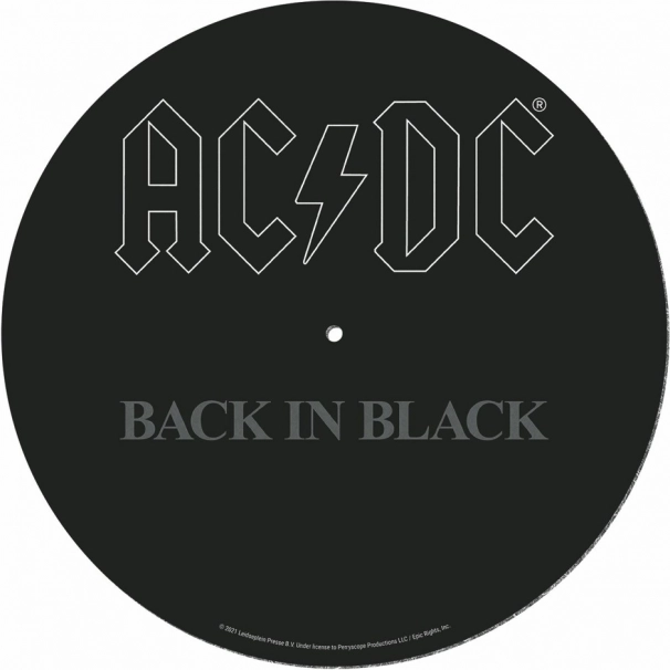 Alfombrilla para tocadiscos AC/DC Back in Black