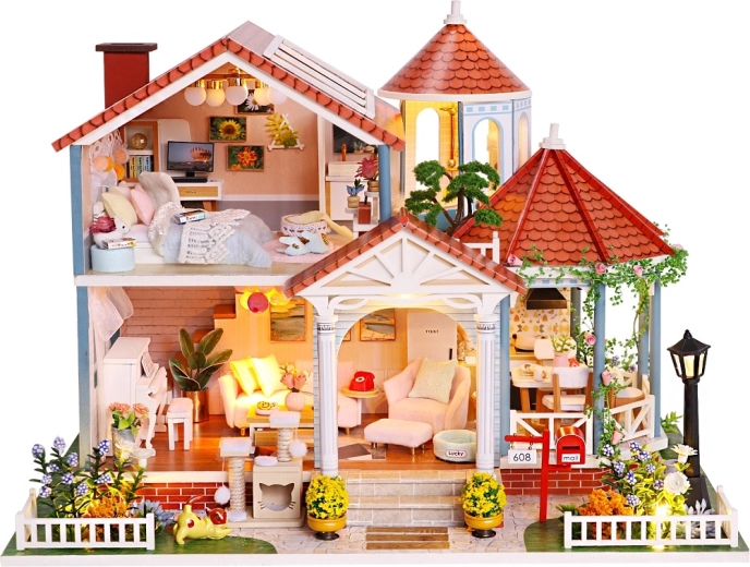 Casa en miniatura Casa de esmalte colorido 2Kids Toys