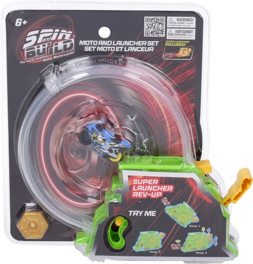 Spin and Build Dispositivo lanzador con dos motos