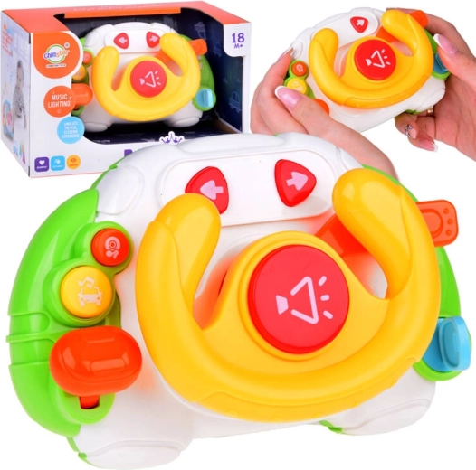 Volante infantil interactivo con luces y sonidos