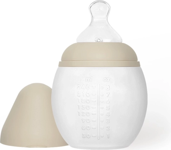 Biberón anticólicos para bebés Élhée 240 ml Sand - 1 pieza