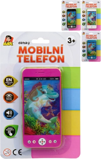 Teléfono móvil infantil "táctil" con sonido en inglés 14 cm - 1 pieza