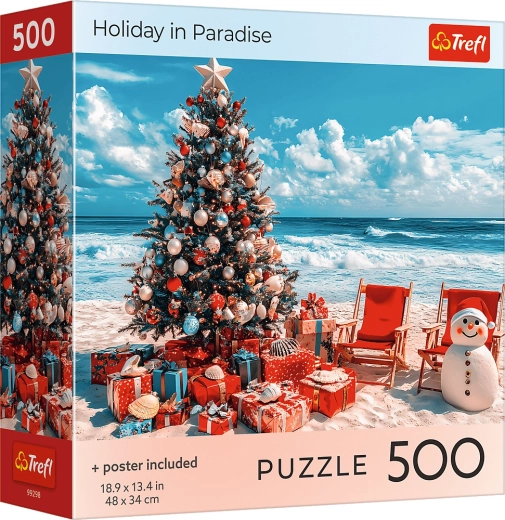 Puzzle Navidad en el paraíso 500 piezas TREFL