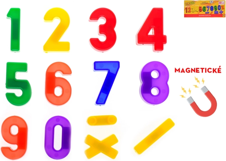 Juego de números magnéticos 48 uds