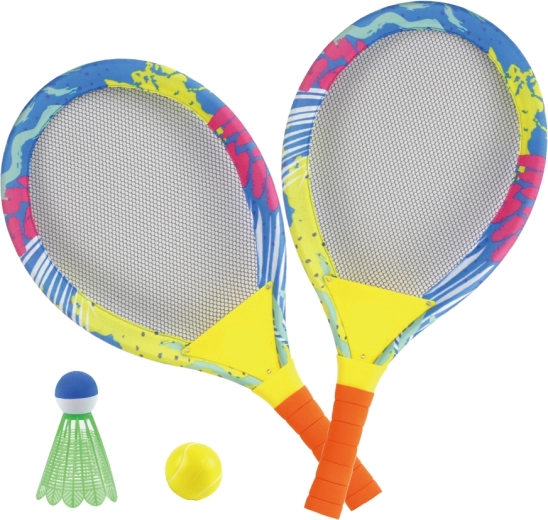 Juego de exterior 2 en 1 de tenis y bádminton para niños
