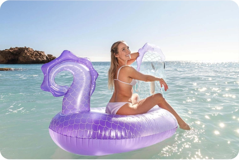 Un caballito de mar con estilo que destaca