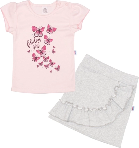 Conjunto para bebé camiseta con falda New Baby Butterflies 62 (3–6 meses)