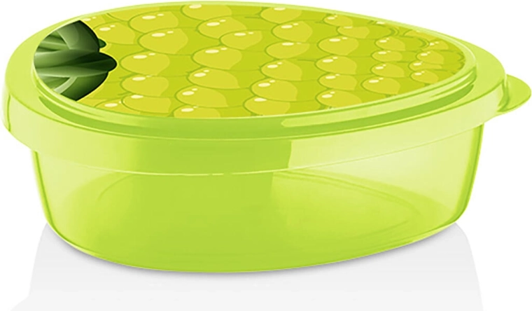 Caja para el almuerzo 19,5 × 16 × 6 cm con motivo de uvas – plástico verde