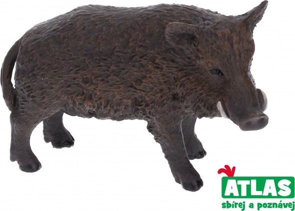 Figura de jabalí de la colección de animalitos pintados a mano