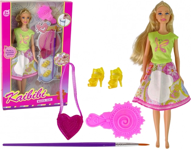 Muñeca con pelo largo para pintar vestidos – Vestidos