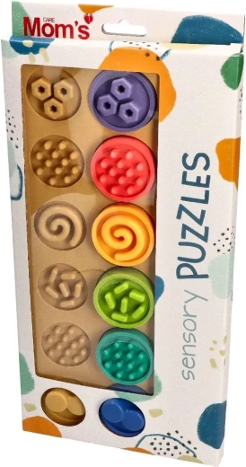 Puzzle sensorial de discos XL para bebés 6m+ Mom’s Care