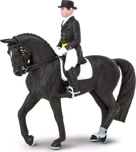 Safari Ltd. figura de caballo holstein con jinete
