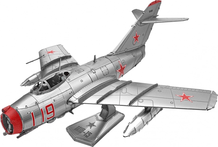 Puzzle 3D metálico METAL EARTH – avión MiG-15
