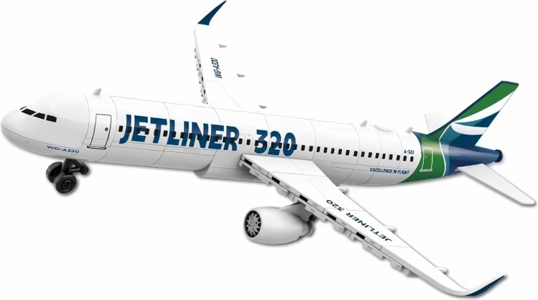 Modelo realista de avión de pasajeros