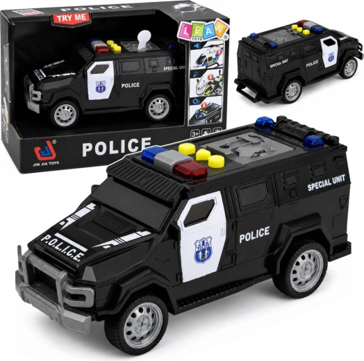 Camión policial especial con luces y sonidos 15 cm - 1 pieza