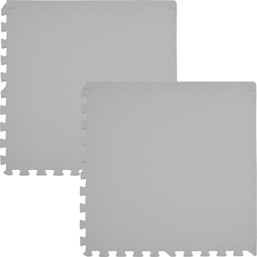 Alfombra de espuma HUMBI 120 × 60, rompecabezas grande impermeable, gris, 2 uds