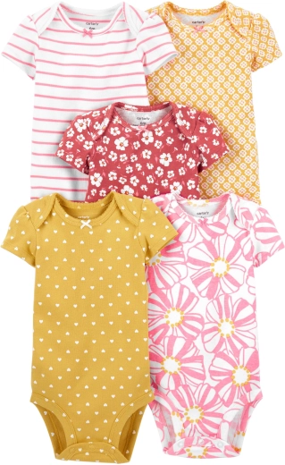 Body de niña Carter's de manga corta, set de 5 uds. – PRO, talla 46