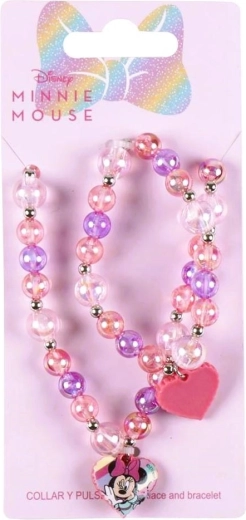 Conjunto de collar y pulsera Disney Minnie