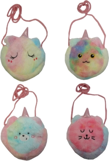 Bolso de felpa bandolera