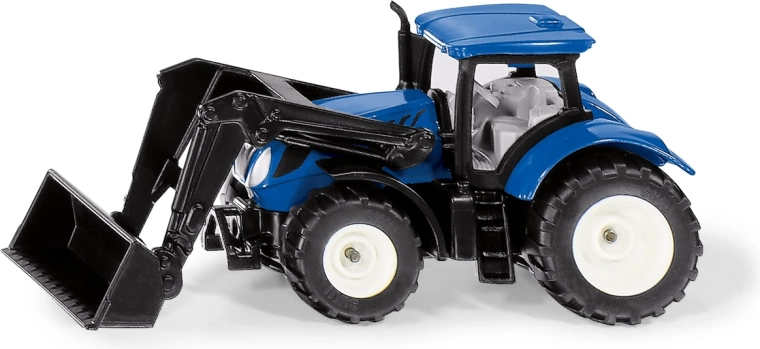 SIKU tractor New Holland con cargador frontal