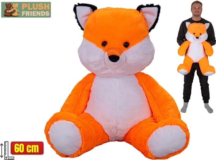 Plush Friends peluche de zorro sentado 60 cm
