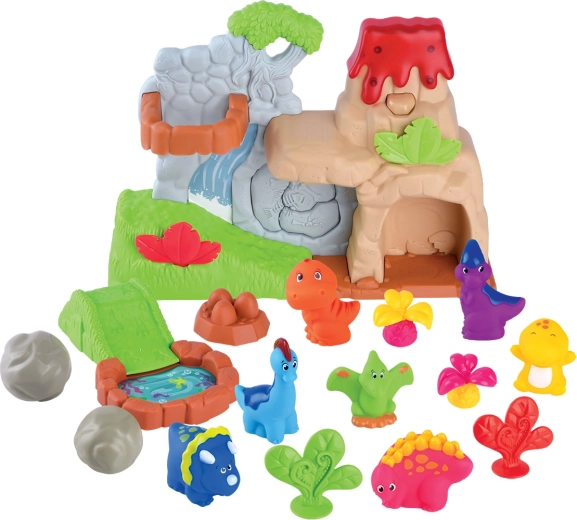 Playgo volcán con dinosaurios con efectos de luz y sonido - 1 pieza